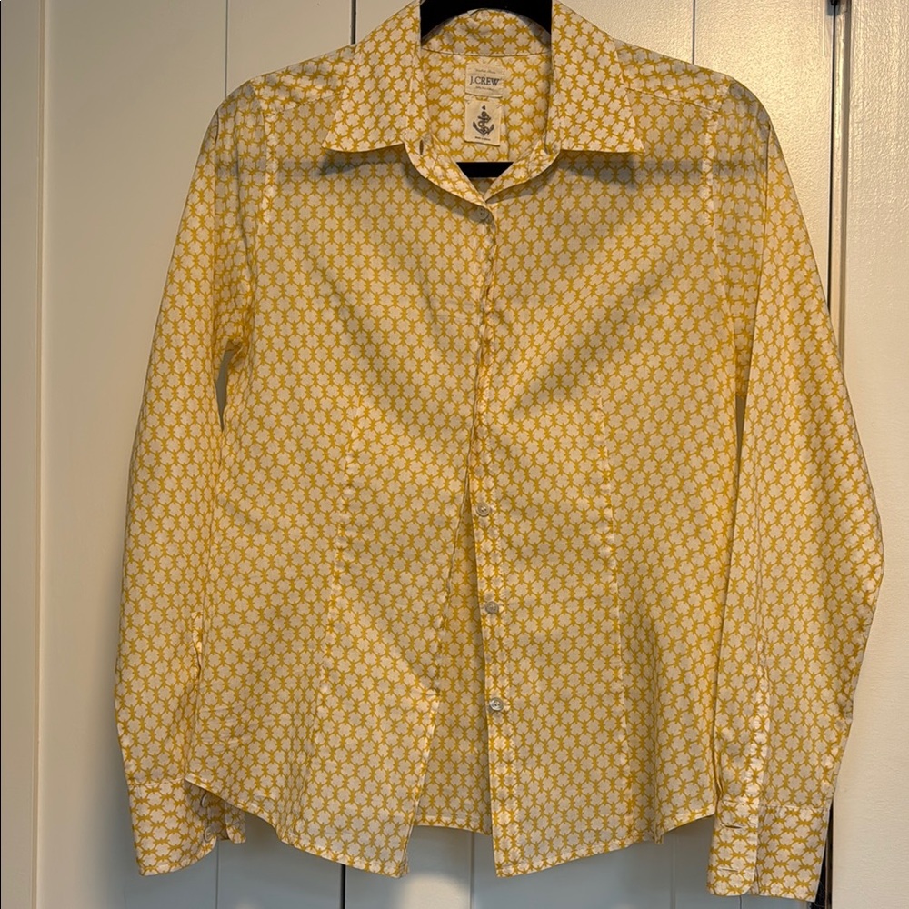 J. Crew Yellow Western Shirt